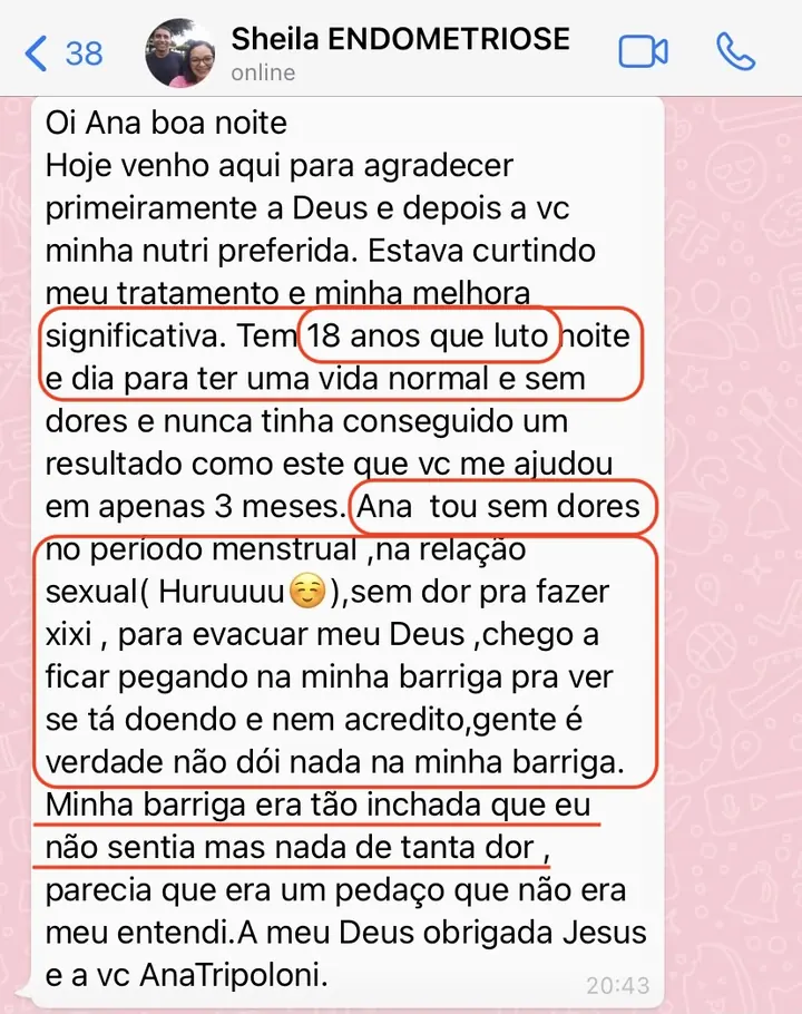 Depoimento real de aluna — Sheila